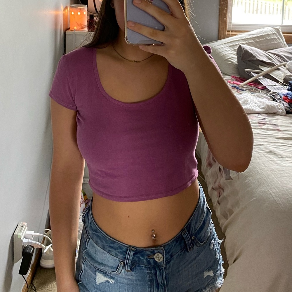 LA heart crop top